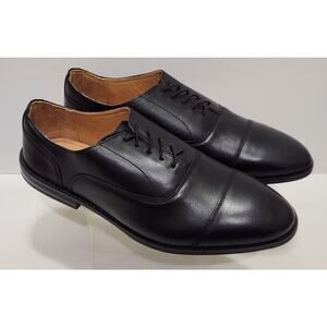 Carets Apollo Black Leather Cap Toe Oxford Shoes Size 14 EE NEW Without Box